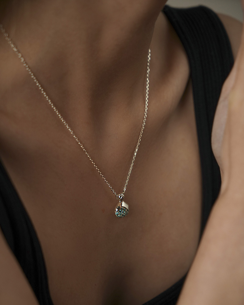 [Silver925] Fragrance #1 Stone Necklace